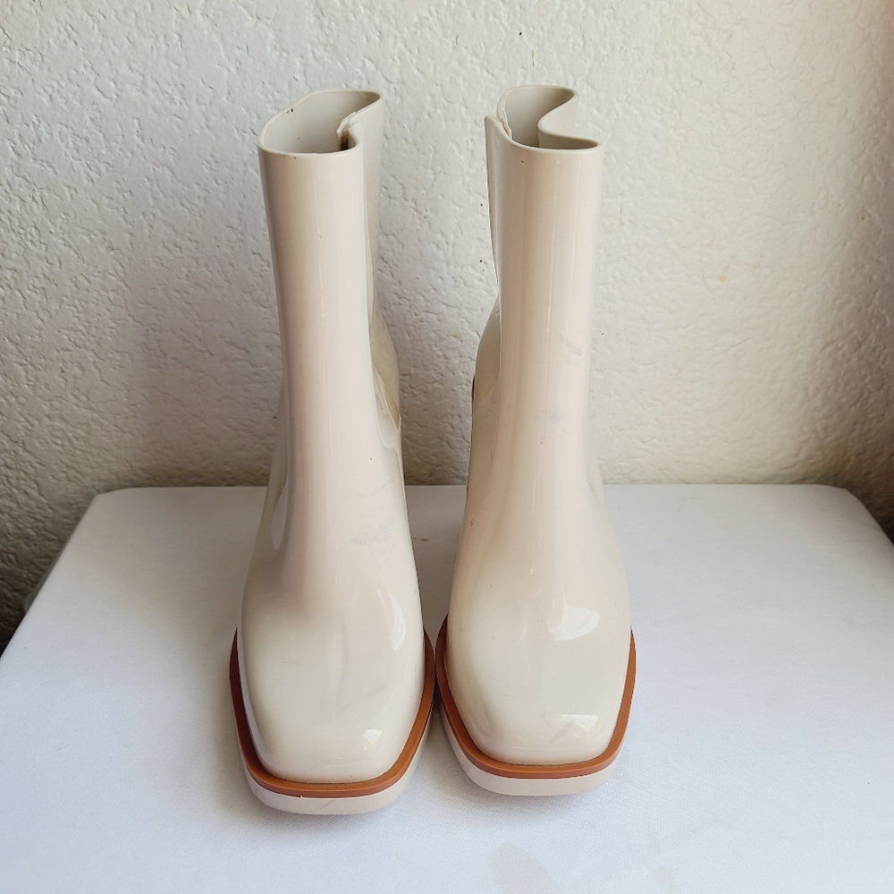 Melissa Classic Cream Ankle Boots Size 7 - Picture 3 of 12